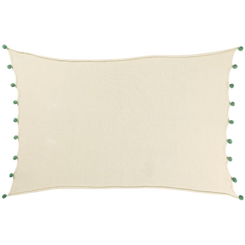 Couverture bébé Bubbly naturel et vert (120 x 180 cm) Lorena Canals