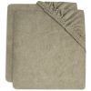 Lot de 2 housses de matelas à langer en éponge Olive Green (75 x 85 cm) Jollein Produit 1