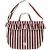 Variation Ecru, bordeaux du produit Sac bandoulière adulte Bordeaux Stripe de la marque Wildride