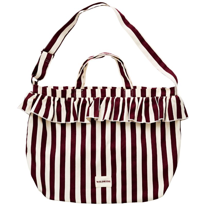 Sac bandoulière adulte Bordeaux Stripe Wildride Produit 1