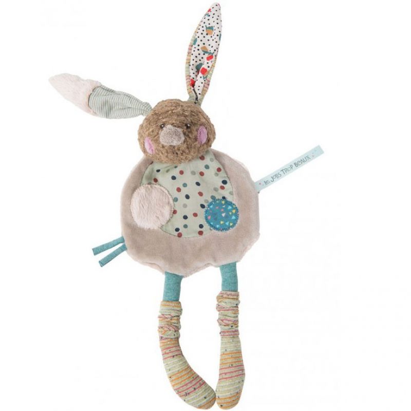 Doudou plat lapin Les jolis trop beaux (31 cm) Moulin Roty