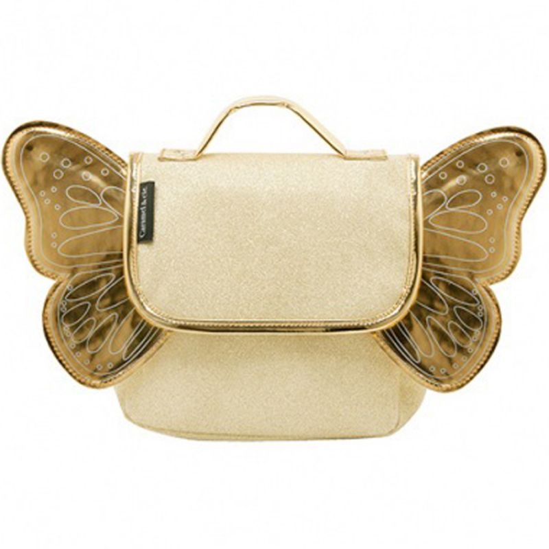 Cartable maternelle pailleté Papillon or Caramel & Cie