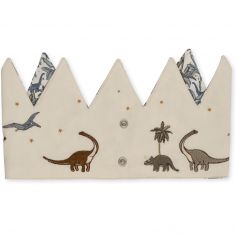 Couronne d'anniversaire en tissu Dino personnalisable - Konges Slojd
