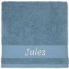 Serviette de bain Chien Myosotis personnalisable (70 x 140 cm) L'oiseau bateau Produit 2