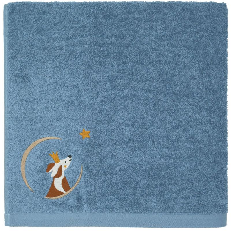 Serviette de bain Chien Myosotis personnalisable (70 x 140 cm) L'oiseau bateau Produit 1