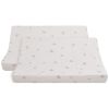 Lot de 2 housses de matelas à langer Tender Clover (45 x 70 cm) - Baby's Only