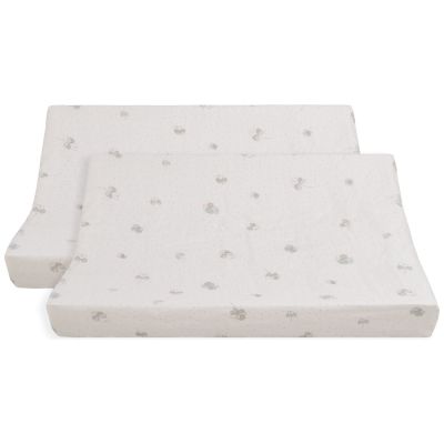 Lot de 2 housses de matelas à langer Tender Clover (45 x 70 cm)  par Baby's Only