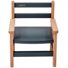 Petit fauteuil avec accoudoirs Juliette Hybride kaki