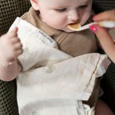 Lot de 2 langes Tender Beige-Clover (65 x 65 cm)