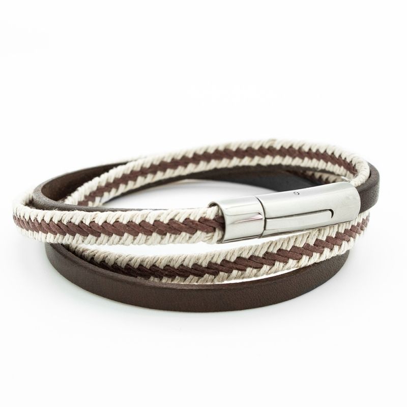 Bracelet Le Marin marron (acier) Petits trésors