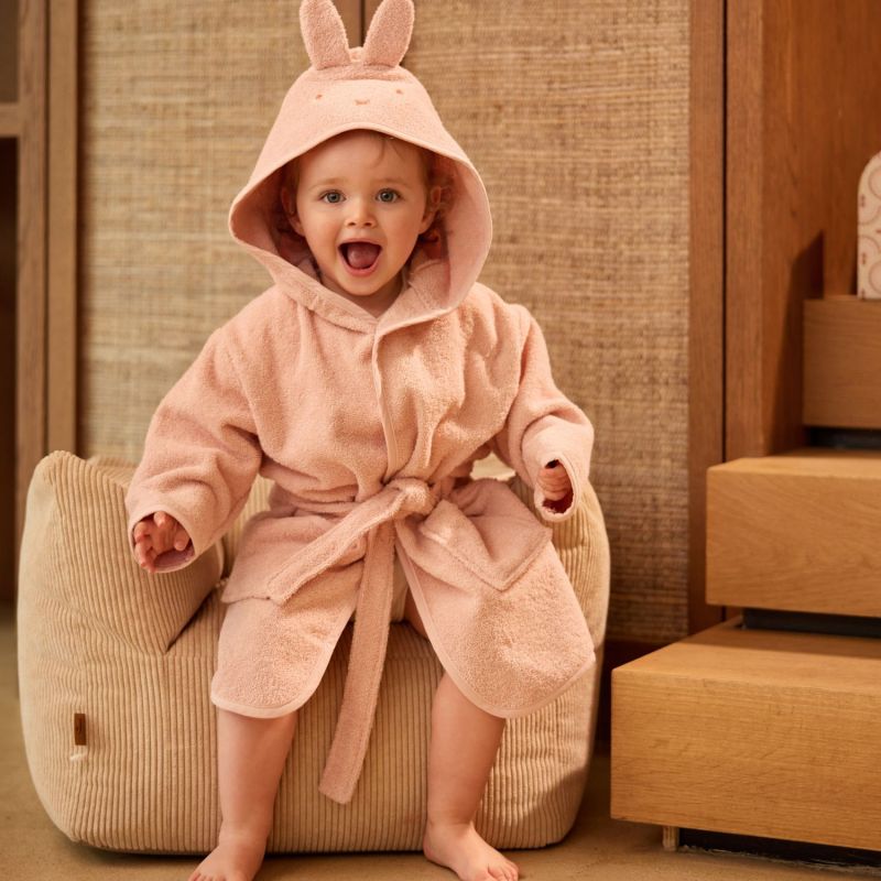 Peignoir en éponge Miffy Silk Rose (1-2 ans) Jollein Ambiance 2