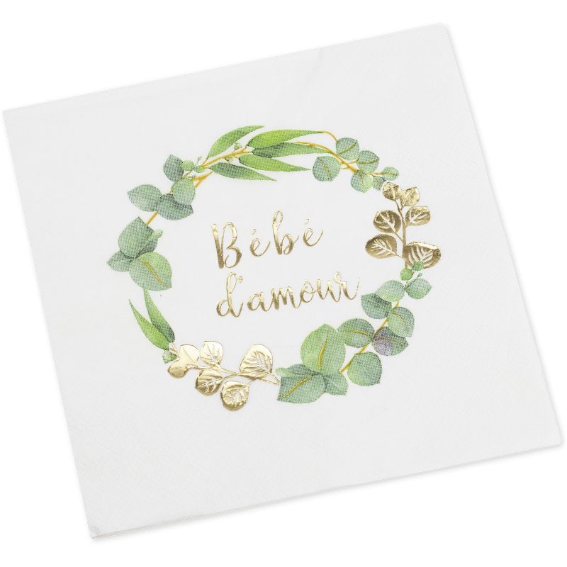 Lot de 16 serviettes Bébé d'amour Arty Fêtes Factory