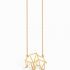 Collier chaîne 40 cm pendentif Origami éléphant 19 mm (vermeil doré) - Coquine