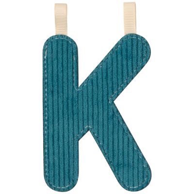 Lettre phosphorescente en tissu à suspendre K