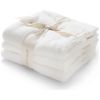 Lot de 3 lingettes Lullaby White (28 x 28 cm) Babyshower Produit 1