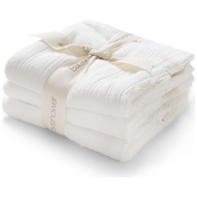 Lot de 3 lingettes Lullaby White (28 x 28 cm) Babyshower