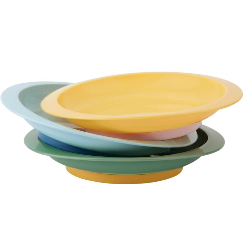 Lot de 3 assiettes antidérapantes Badabulle