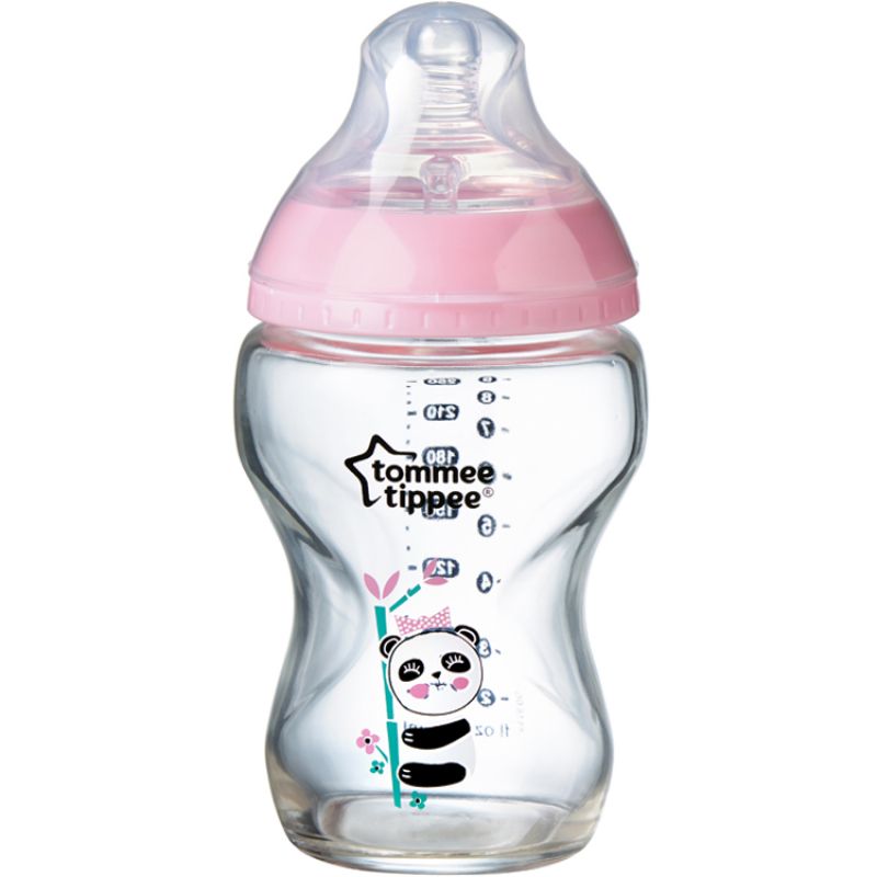 Biberon en verre Closer to nature Panda rose (250 ml) Tommee Tippee