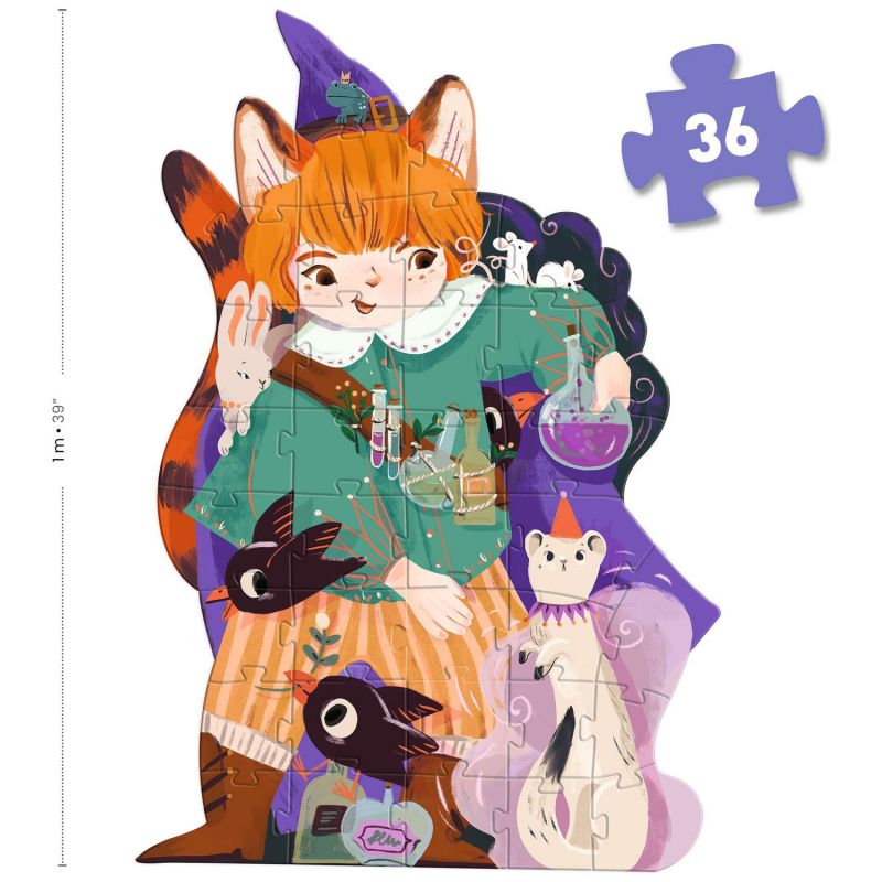 Puzzle géant Pio le magicien (36 pcs et 1 miniature) Djeco Produit 3