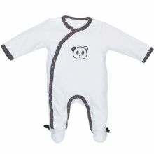 Pyjama chaud velours croisé panda Chao Chao (1 mois)  par Sauthon