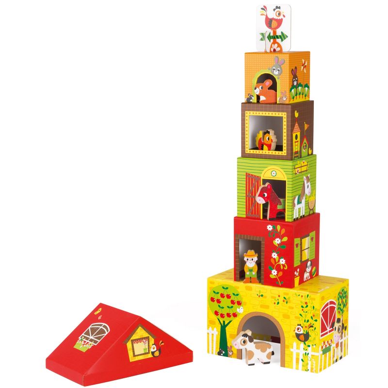 Cubes empilables Multikub ferme (5 cubes) Janod