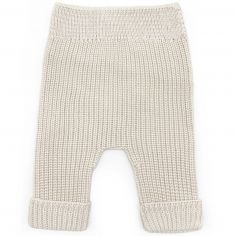 Pantalon bébé en tricot Ivory (0-1 mois) - Babyshower