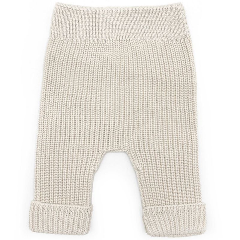 Pantalon bébé en tricot Ivory (0-1 mois) Babyshower Produit 1