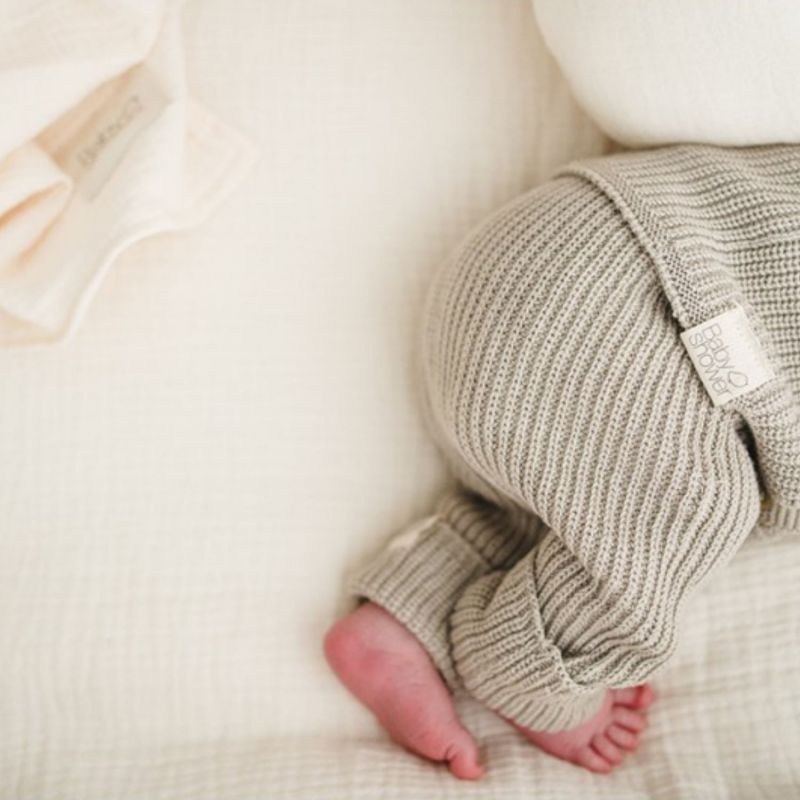 Pantalon bébé en tricot Ivory (0-1 mois) Babyshower Ambiance 3