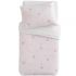 Housse de couette + taie d'oreiller imprimé Little stars étoiles roses (100 x 140 cm) - Domiva Housse de couette + taie d'oreiller imprimé Little stars étoiles roses (100 x 140 cm) - Domiva