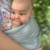 Porté bébé Mini Sling vert  par Minimonkey
