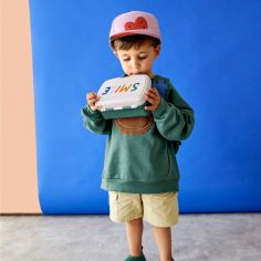 Set lunchbox et gourde Little Gang Ocean green