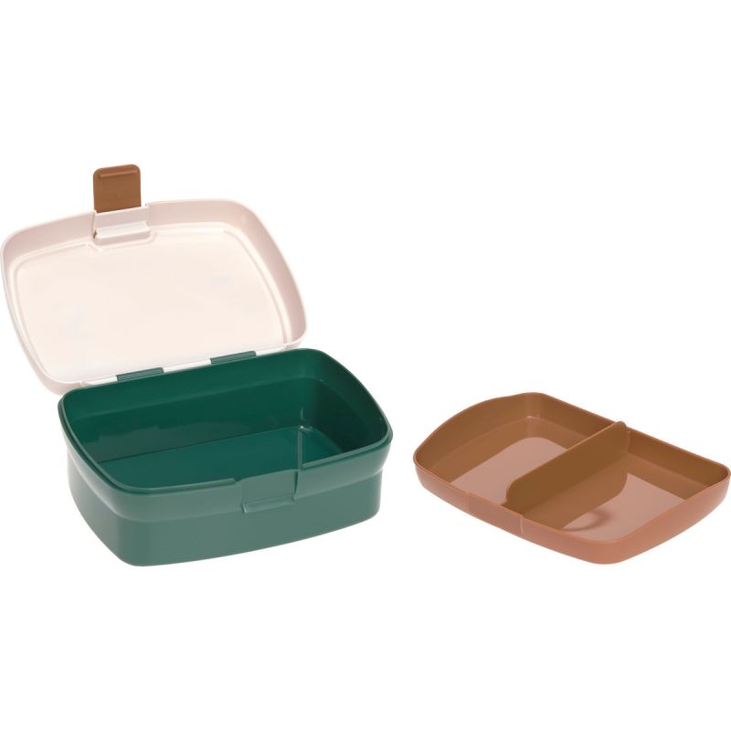 Set lunchbox et gourde Little Gang Ocean green (0,46 L) Lässig Produit ouvert 7
