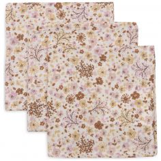 Lot de 3 mini langes en gaze de coton Flower Fairies (31 x 31 cm) - Jollein