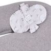 Coussin de grossesse Multirelax 3 en 1 jersey gris chiné lapins Candide Produit 3