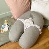 Coussin de grossesse Multirelax 3 en 1 jersey gris chiné lapins Candide Ambiance 8