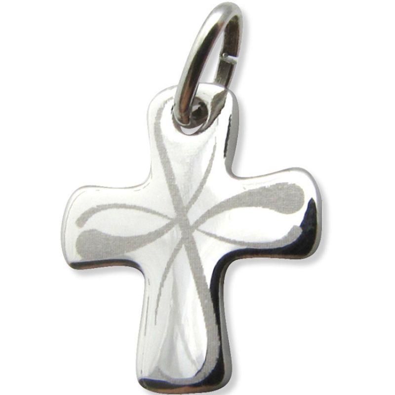 Croix courbes (argent 925°) Martineau