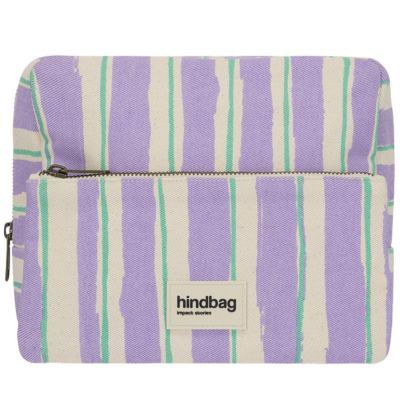 Trousse de toilette XL Alix Rayures Larges Violet Hindbag