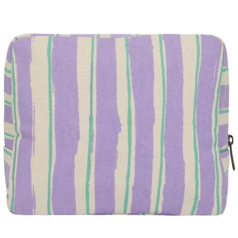 Trousse de toilette XL Alix Rayures Larges Violet Hindbag Produit 3