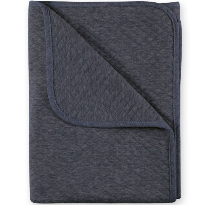 Couverture en coton Kilty gris anthracite (75 x 100 cm) Bemini