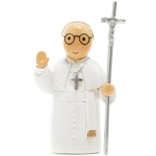 Statuette religieuse Pape François  par Little Drops of Water