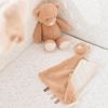 Maxi doudou attache sucette Teddy Ours Caramel  par Nattou