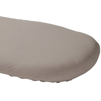 Drap housse en coton bio pour landau Gris tourterelle (76 x 30 cm) Kadolis