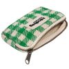 Porte-monnaie Lili Vichy Vert Hindbag Produit ouvert 4