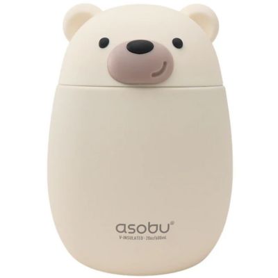 Boîte repas isotherme Bestie Ours Blanc (600 ml) Asobu