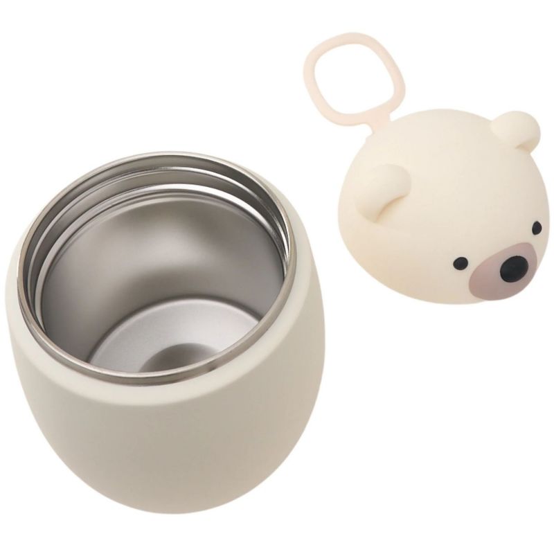 Boîte repas isotherme Bestie Ours Blanc (600 ml) Asobu Produit ouvert 3