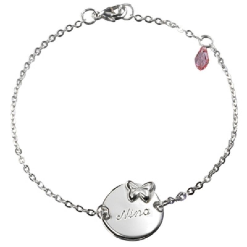 Bracelet Butterfly pierre Swarovski (argent 925°) Petits trésors