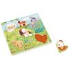 Puzzle tactile en bois Ferme (5 pièces) Janod Produit 4