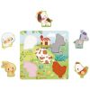 Puzzle tactile en bois Ferme (5 pièces) Janod Produit 5