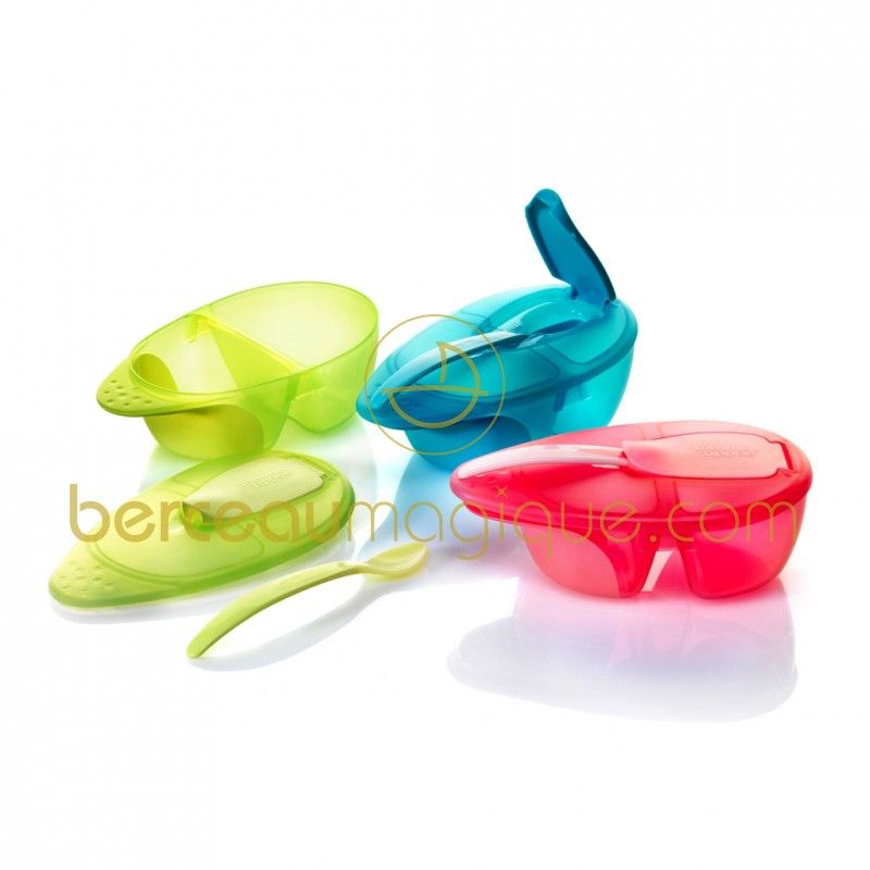 Bol à compartiment avec couvercle et cuillère (rose) Tommee Tippee
