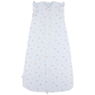 Gigoteuse légère en mousseline bio Fleurs d'Antan (100 cm)